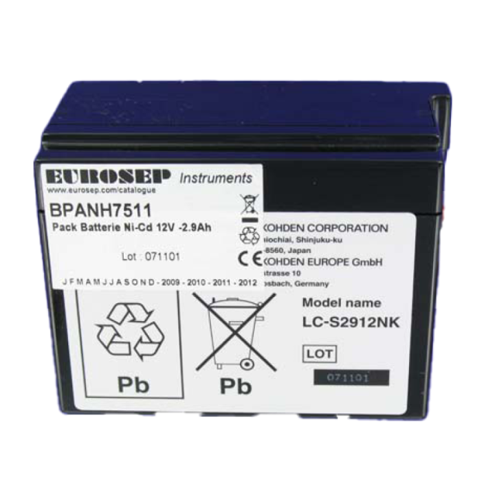 BATT DEF. NIHON KOHDEN TEC 7511/7521/7531/ECG9320