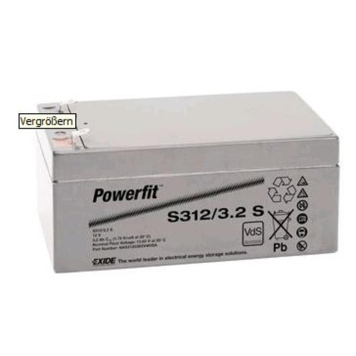 BATTERIE PLOMB SONNENSCHEIN EXIDE S312/3.2S