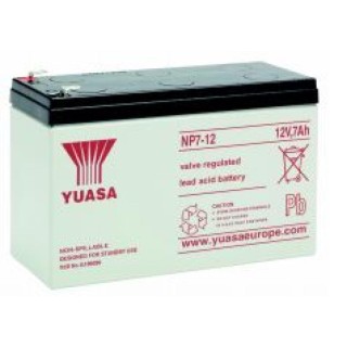 BATTERIE PLOMB YUASA NP7-12-4,8MM