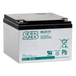 BATTERIE plomb 12V 28A/H SSB SBL28-12i raccord à vis M5
