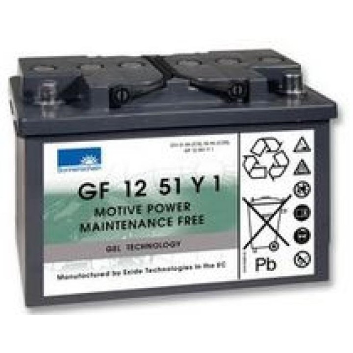 BATTERIE 12V 51A/H SONNENSCHEIN EXIDE CYCLIC GF12051Y1
