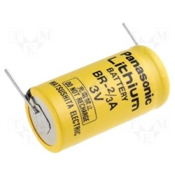 Pile Lithium BR2/3A 3V 1.2Ah Panasonic - à souder