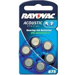 PILE BOUTON V675 ZINC-AIR RAYOVAC