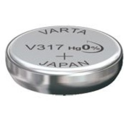 PILE BOUTON V317 OXYDE ARGENT VARTA
