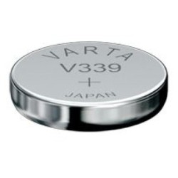 PILE BOUTON V339 OXYDE ARGENT VARTA