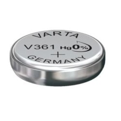 PILE BOUTON V361 OXYDE ARGENT VARTA