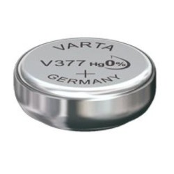 PILE BOUTON V377 OXYDE ARGENT VARTA