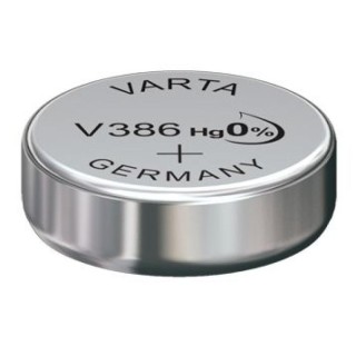 PILE BOUTON V386 OXYDE ARGENT VARTA