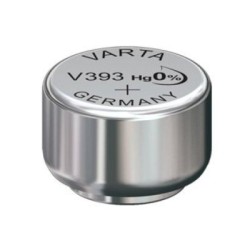 PILE BOUTON V393 OXYDE ARGENT VARTA