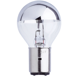 24V 60W BA20D C ARGENTEE