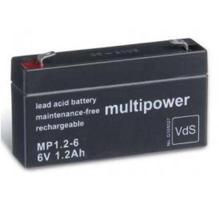 Batterie Multipower au Plomb 6V 1,2Ah MP1,2-6