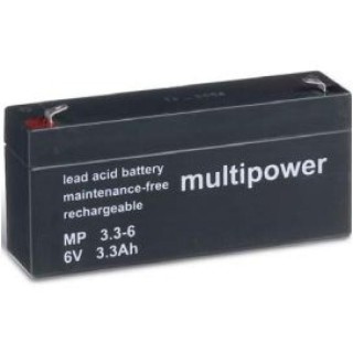 BATTERIE 6V 3,3A/H MULTIPOWER MP3,3-6