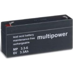BATTERIE 6V 3,3A/H MULTIPOWER MP3,3-6