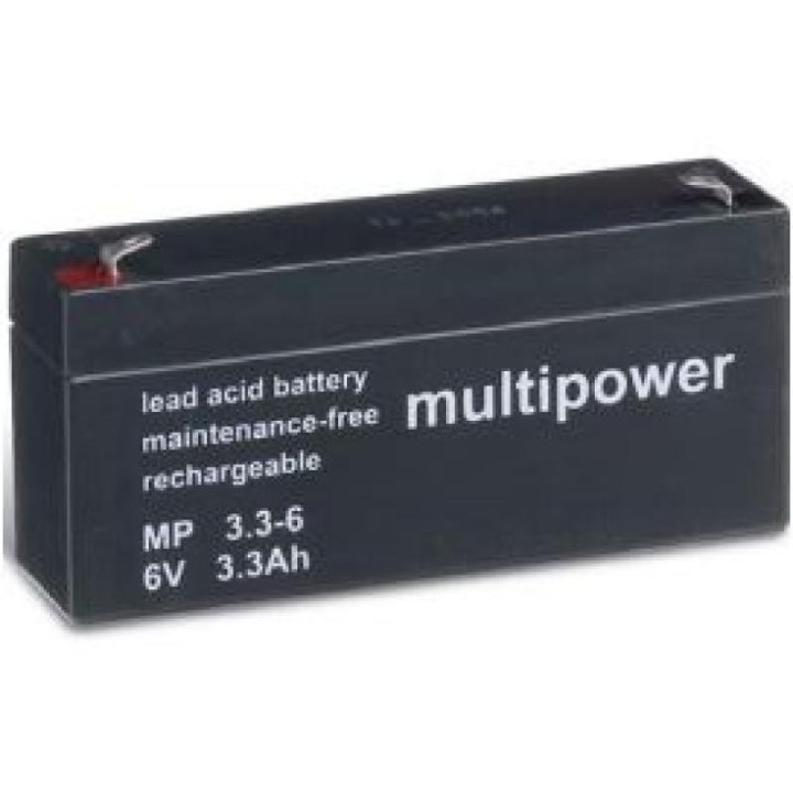 BATTERIE 6V 3,3A/H MULTIPOWER MP3,3-6