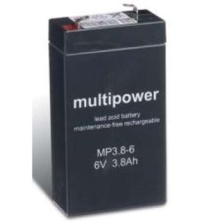 BATTERIE 6V 3,8A/H MULTIPOWER MP3,8-6