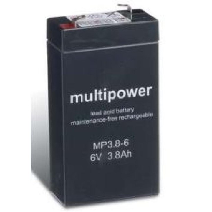 BATTERIE 6V 3,8A/H MULTIPOWER MP3,8-6