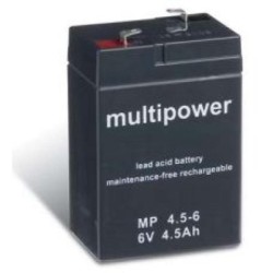 BATTERIE 6V 4,5A/H MULTIPOWER MP4,5-6