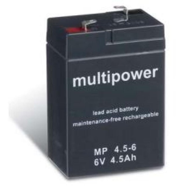 BATTERIE 6V 4,5A/H MULTIPOWER MP4,5-6