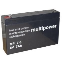 BATTERIE 6V 7,0A/H MULTIPOWER MP7-6