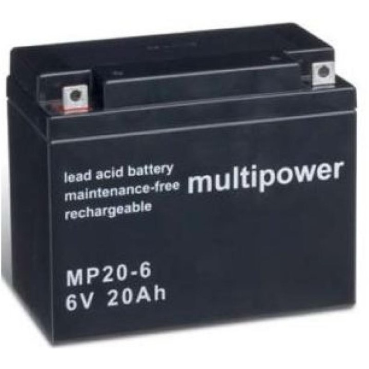 BATTERIE 6V 20A/H MULTIPOWER MP20-6