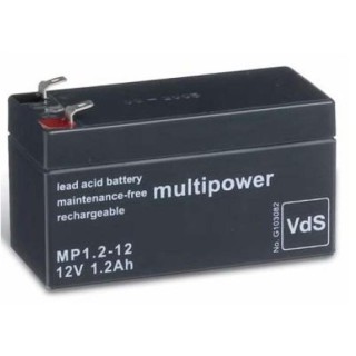 BATTERIE 12V 1,2A/H MULTIPOWER MP1,2-12