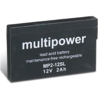 BATTERIE 12V 2,0A/H MULTIPOWER MP2-12SL