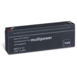 BATTERIE 12V 2,2A/H MULTIPOWER MP2,2-12
