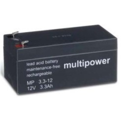 BATTERIE 12V 3,3A/H MULTIPOWER MP3,3-12
