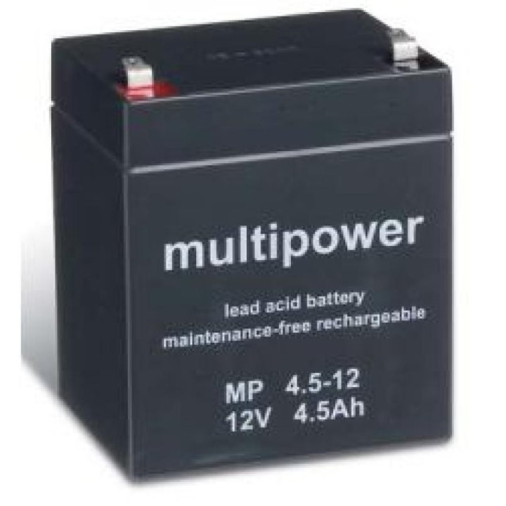 BATTERIE 12V 4,5A/H MULTIPOWER MP4,5-12