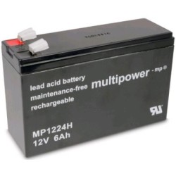 BATTERIE 12V 6.0A/H MULTIPOWER MP1224H