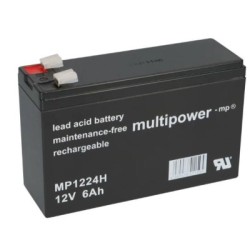 BATTERIE 12V 6.0A/H MULTIPOWER MP1224H