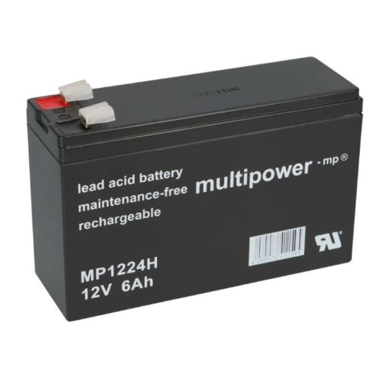 BATTERIE 12V 6.0A/H MULTIPOWER MP1224H