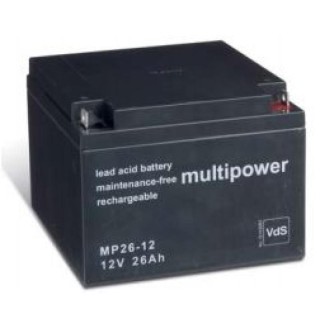BATTERIE 12V 26A/H MULTIPOWER MP26-12