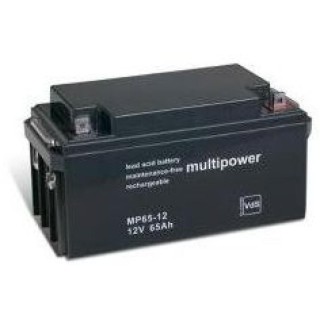 BATTERIE 12V 65A/H MULTIPOWER MP65-12