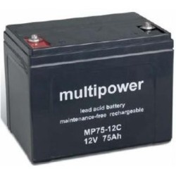 Batterie 12V 75A/H MULTIPOWER MP75-12C