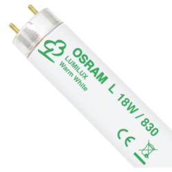 TUBE FLUO T8-18W/830 OSRAM ** (25)