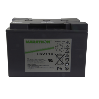 Batterie plomb AGM MARATHON L6V110 6V 112Ah M8-M