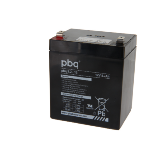 Batterie Plomb 12V PBQ 5.2-12 compatible Arjo Minstrel / Hamilton Gali