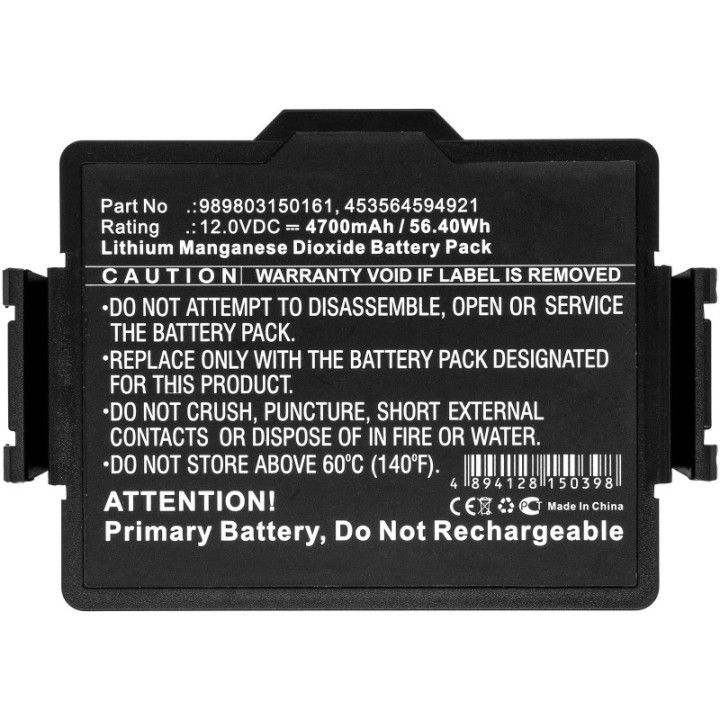 Batterie Universelle Défibrillateur 12V 4700mAh - 56.4Wh