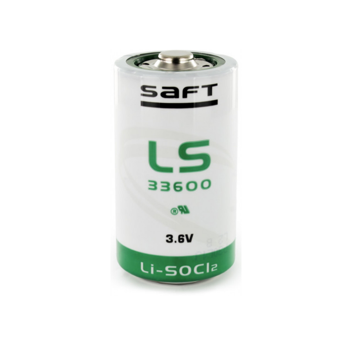 Pile LS33600 LITHIUM 3.6V 17Ah D SAFT + cosses à souder